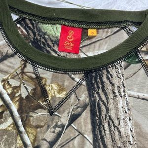 Ladies small camo long sleeve by SHE Outdoor